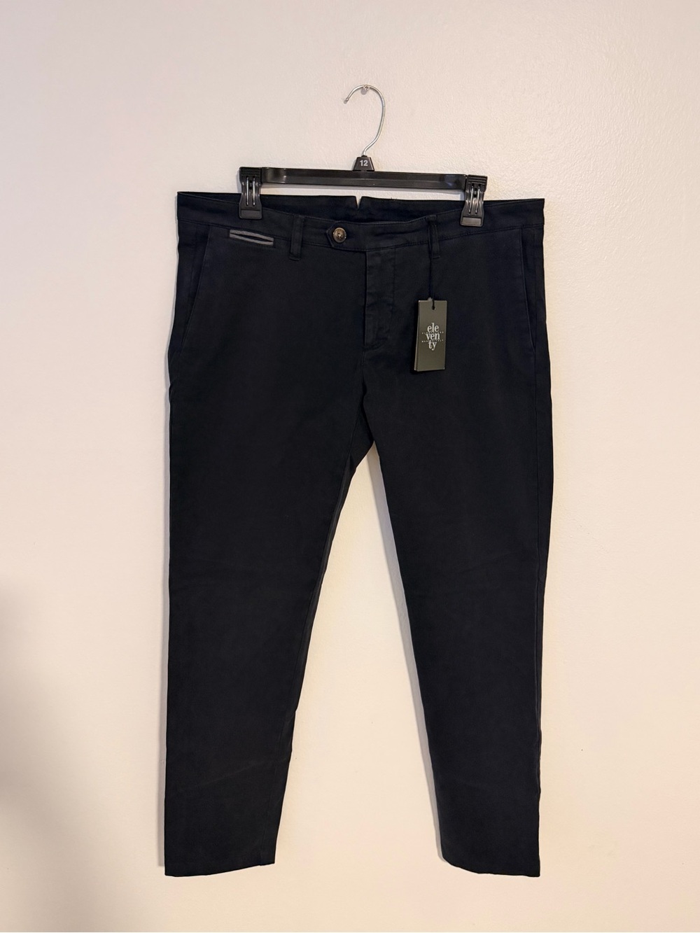 Eleventy Black Slim Chinos Dark Navy size 34